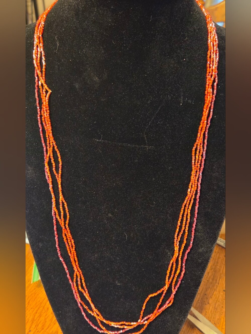 4 Strands Seed Bead Necklaces